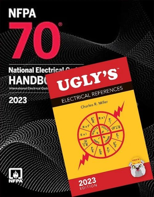 NFPA 70 National Electrical Code Handbook – 2023 Edition, with Tabs Hardcover + Ugly’s Electrical References, 2023 Edition
