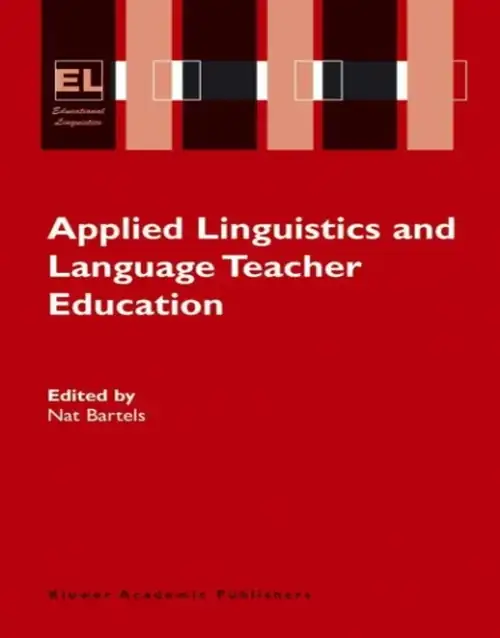 Applied Linguistics and Language Teacher Education by Nat Bartels