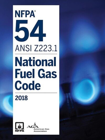 NFPA 54 ANSI Z223.1 National Fuel Gas Code 2018 Edition Book