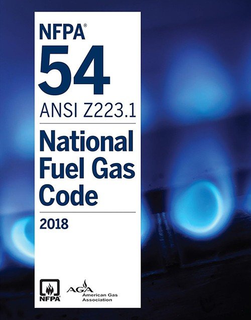 NFPA 54 ANSI Z223.1 National Fuel Gas Code 2018 Edition Book