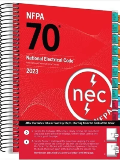NFPA 70 National Electrical Code 2023 Edition Spiralbound with Tabs